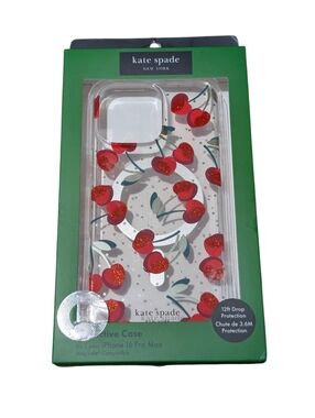 Kate Spade iPhone 16 Pro Max Phone Case Cherry Dot